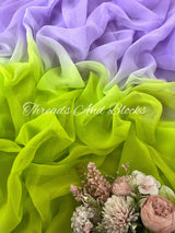 Lavender Green Shaded Saree