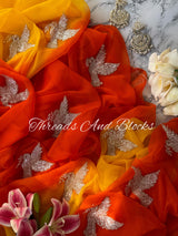 Glistening Hummingbird Saree