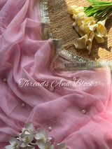 Barbie Shimmer Chiffon Saree