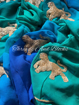 Goddess Of Forest Chiffon Saree