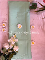Plain Chiffon Saree