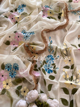 Floral Fantasy Hand Painted Suit