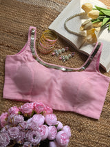CHAMKI Baby Pink Blouse