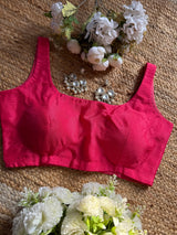 Hot Pink Classic Blouse