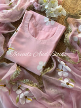 Pink Hibiscus Suit Set