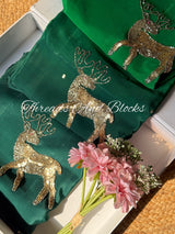 Dazzling Deer Crepe Saree