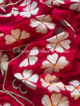 Flowers of Hearts Hand Painted Saree