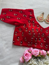 Red Petunia Blouse