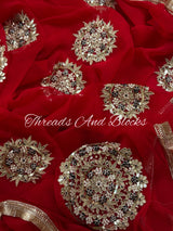 Mannat Zardosi Buta Saree