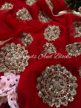 Mannat Zardosi Buta Saree