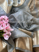 Tissue Banarasi Saree with Pearls