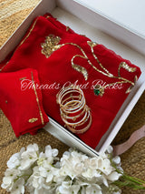 Royal Blooms Chiffon Saree