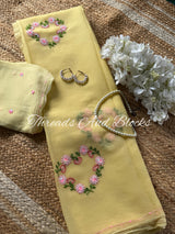 Silken Hearts Chiffon Saree