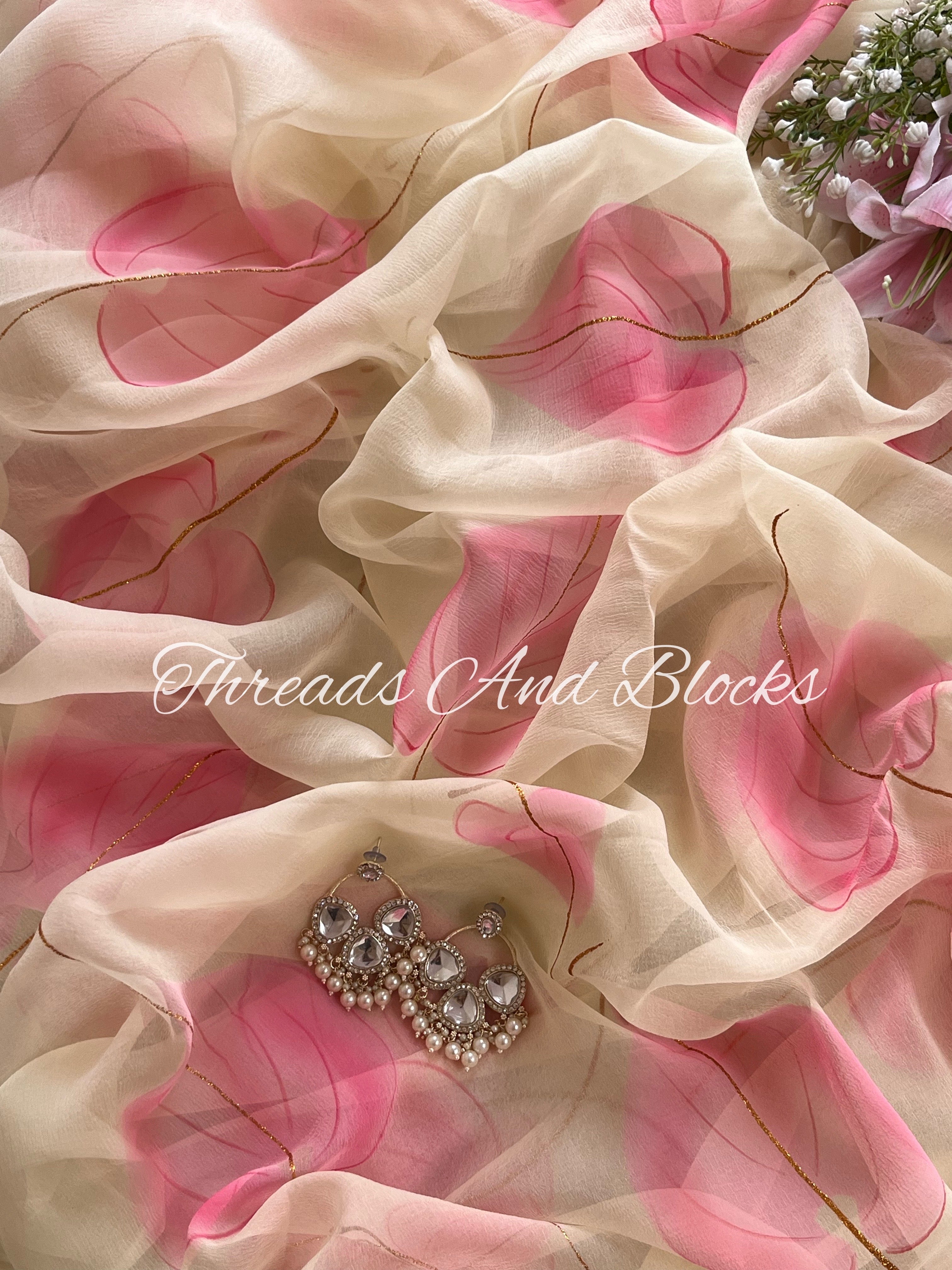 Anuradha handpainted saree