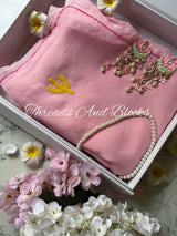 Cactus Bloom Chiffon Saree