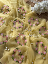 Silken Hearts Chiffon Saree