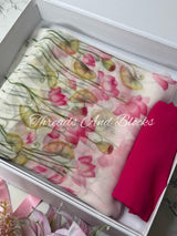 Floating Lotus Chiffon Saree