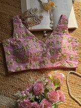 Baby Pink Phooljhadi Blouse