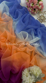 Dawn Ombré Mukaish Saree