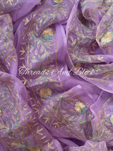 Rajputi Floral Kasab Border Saree