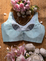 Icy Blue Petunia Blouse