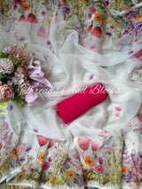 Bagh-e-bahar Chiffon Saree