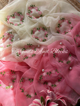 Silken Hearts Chiffon Saree