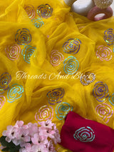 Kota Doriya Cluster Rose Saree