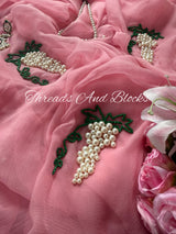 Pearl Vine Chiffon Saree