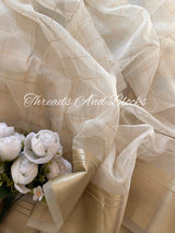 Tissue Banarasi Saree with Pearls