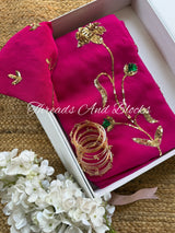Royal Blooms Chiffon Saree