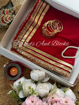 MAHIRA Double Lappa Chiffon Saree