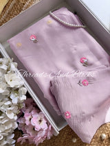 Lilac Petunia Saree