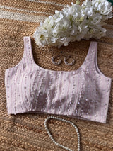 Lilac Pearl Stack Blouse