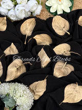 Strokes of Gold Hand Painted Saree