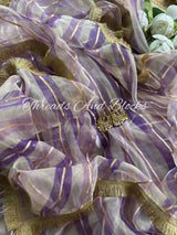 Kanak Jamun Tissue Leheriya Saree