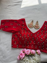 Red Petunia Blouse
