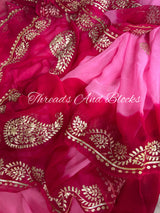 Meher Gulabi Pittan Saree