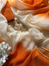 Sunkissed Ivory Crepe Saree