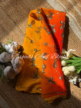 Marigold Muse Chiffon Saree