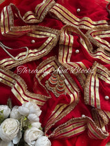 MAHIRA Double Lappa Chiffon Saree