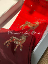 Dazzling Deer Crepe Saree