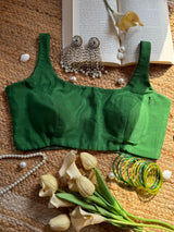 Bottle Green Classic Blouse