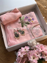 3D Bouquet Chiffon Saree