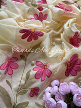 Gulabi Phool Kota Doriya Saree