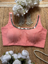 CHAMKI Peach Blouse