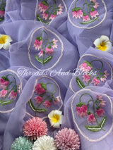 Lavender Resham Tulip Saree