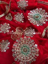 LAAL ZUBEIDA Saree