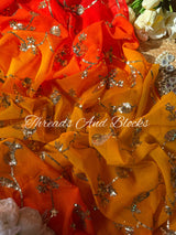 Marigold Muse Chiffon Saree