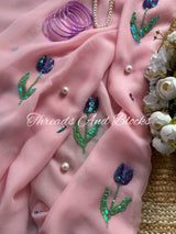 Lady Wisteria Chiffon Saree
